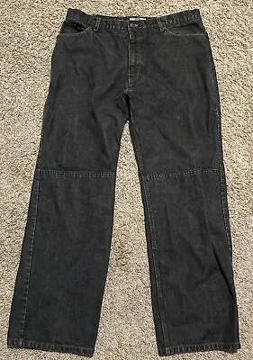 JOE ROCKET Steel Reinforced Motorcycle Rider Black Jeans Size 38x32 (Hole) • $29.98