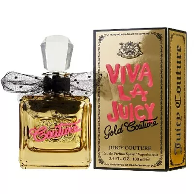 Viva La Juicy Gold Couture By Juicy Couture 3.4 Oz EDP Perfume For Women NIB • $37.12