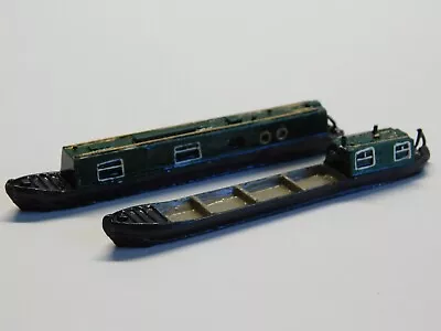 N SCALE Lot Of (2) Custom MT Miniatures Metal 45' Barge Boats For Train Layout • $4.99