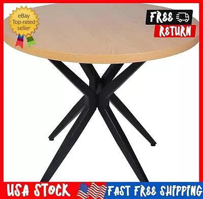 36  Century Modern Dining Table With Solid Metal Legs For Round Dining Table Mid • $190.21