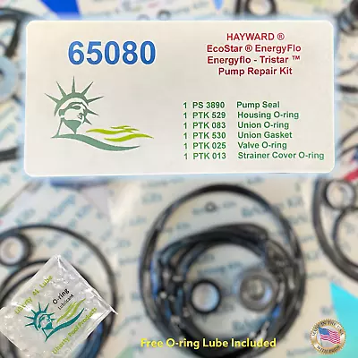 Tristar EcoStar Fits Pool Pump Shaft Seal O-Ring Kit 65080 For Hayward  • $17.44
