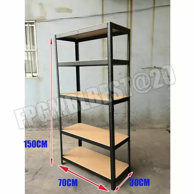 Heavy Duty Shelf Garage Steel Metal Storage 5 Level Adjustable Shelves Rack AAA • $48.40