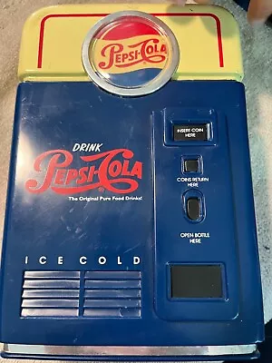 Pepsi-Cola Coin Sorter &  Bank  Mini Vending Machine Collectible GREAT Shape • $9.75