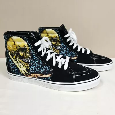 Vans Metallica Shoes Men Size 13 Sk8 Hi Top Sad But True Lace Up Skull • $124.99