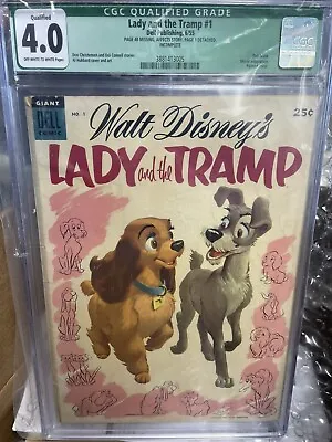 Dell Lady And The Tramp 1 Cgc 4.0 Qualified Displays Nicely Mickey Disney • $200