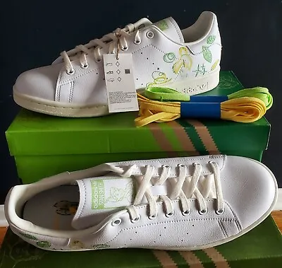 New  Adidas X Disney Peter Pan And Tinker Bell Stan Smith Men's Shoes Us 12 • $79.99