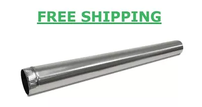 12 In. X 5 Ft. Round Metal Duct Pipe Universal Galvanized Steel Snap Lock Design • $36.27