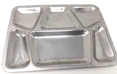 Carrollton Military Stainless Steel Divided Chow US Mess Tray Vintage 1951 • $22