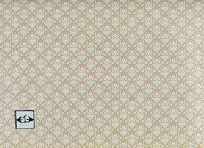 Brodnax Prints   Kenilworth   1VT322 Miniature Wallpaper Dollhouse 1/12 Scale • $4.27