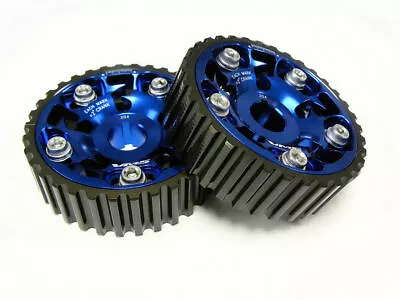 2x Blue Racing Performance Cam Shaft Gear Pulley For Honda Acura B16A B18C • $119.95