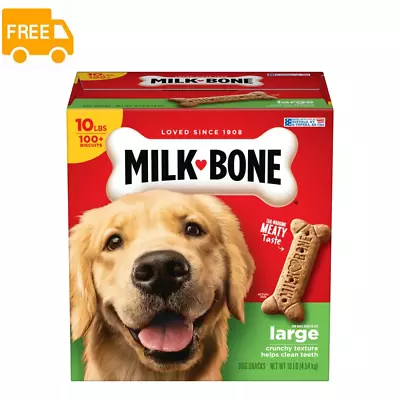 Milk-Bone Original Dog Biscuits Large Crunchy Dog Treats 10 Lbs. • $14.15