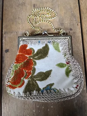 Vintage Tapestry Boho Carpet Purse Mister Ernest Simon Made In Italy • $16