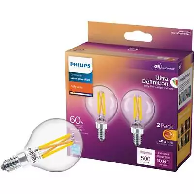 Philips 2pk 60wg16.5e12 Led Bulb 573329 Philips 573329 046677573324 • $16.34