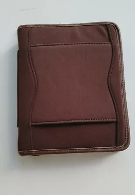 Franklin Covey 1.25  Rings COMPACT PLANNER BROWN Microfiber/Nappa Leather Trim • $39.95