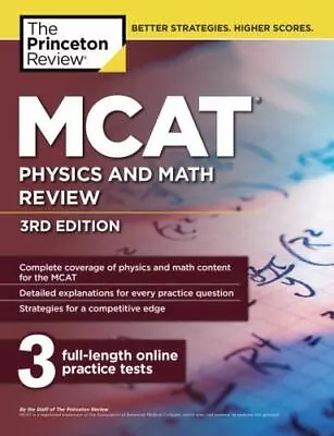 MCAT Physics And Math Review 3rd Edition- Review 9781101920596 Paperback New • $8.99