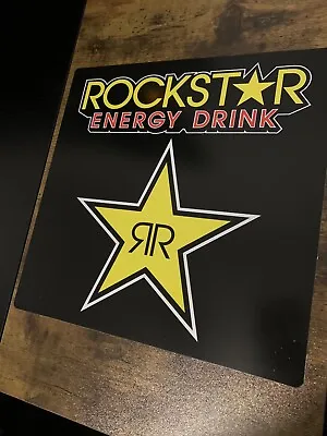 Authentic Rockstar Energy Drink Window Sign Plaque Decals Stickers Monster 11x11 • $10.50