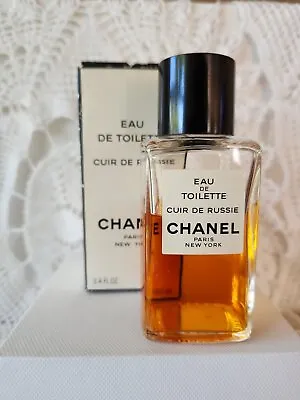 VINTAGE & RARE Chanel CUIR DE RUSSIE Eau De Toilette 3.4 OZ 100 Ml In BOX!   • $585