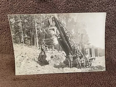 Rare Early 1900's RPPC - Railroad Contruction Crew W/Steam Shovel- Raymilton PA • $20.50