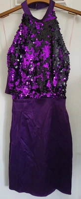 £2.99 • Buy Halter Neck Body Con Sequinned Dress Size Small