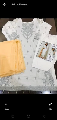 £40 • Buy Asim Jofa Original Stitched With Chafon Duptta 2023, All Size, Whole Sale Rate
