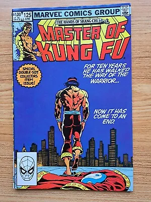 Master Of Kung-Fu #125 Vol. 1 Final Issue Double-Sized Marvel Comics '83  • £8.99