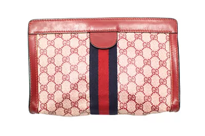 Gucci #3 Old Sherry Line Second Bag 89.01.002 PVC Leather Vintage • $258.27