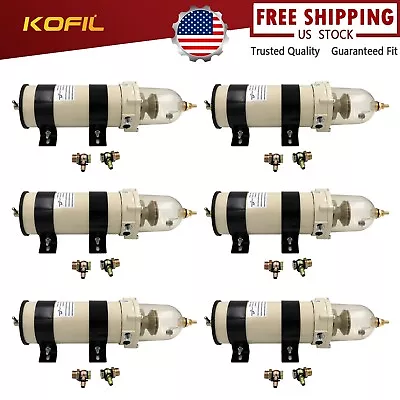 6pc 1000FH 1000FG Marine Diesel Fuel Filters Oil Water Separator Filter Racor RV • $320