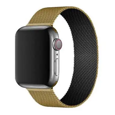 $15 • Buy Milanese Loop Watch Band For Apple Watch - Gold