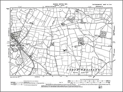 Clayworth East Old Map Nottinghamshire 1900: 7SW Repro • £18.99