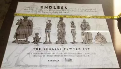 1998 DC Vertigo Comics The Endless Pewter Set Of Figures Store Promo Poster • $24.99