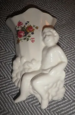 £9.99 • Buy Maryleigh Pottery Handcrafted In England Cherub Wall Pocket Excellent Condition
