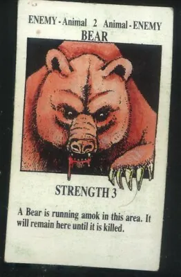 £2 • Buy Bear Enemy Animal Adventure Card Talisman 2nd Edition By Games Workshop