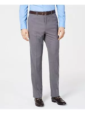 VINCE CAMUTO Mens Gray Flat Front Slim Fit Stretch Suit Separate Pants 33W30L • $15.13