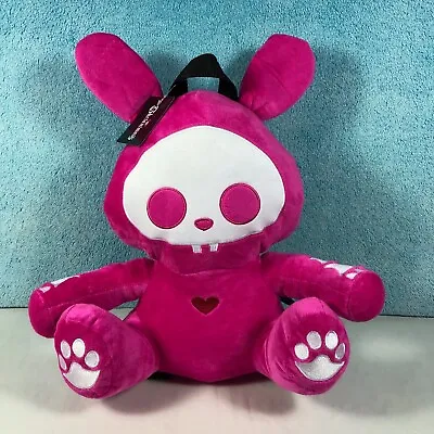 Skelanimals JACK Skeleton Pink Rabbit Plush Backpack Embroidered Accents NWT • $59.99