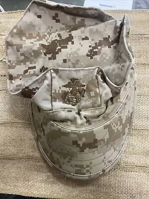 USMC Cover Marpat Desert Camo Cap Hat Size Medium • $11.70