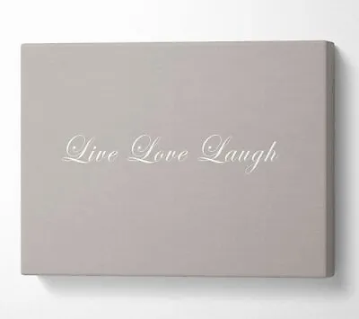 £21.99 • Buy Love Quote Live Love Laugh 2 Beige Canvas Wall Art Home Decor Large Print