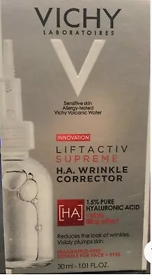 Vichy LiftActiv Supreme H.A. Wrinkle Corrector Hyaluronic Acid Face Serum 1.01oz • $27.99