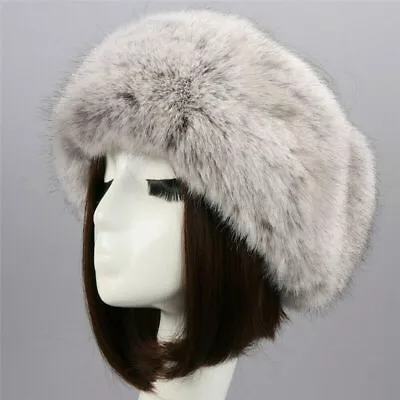 £7.95 • Buy Ladies Faux Fur Russian Cossack Headband Hat Winter Ski Ear Muff Warmer UK