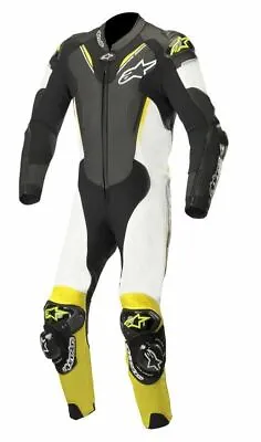 $866.61 • Buy Alpinestars Atem V3 Track Day White/Fluo Leather 1PC One Piece Motorcycle Suit