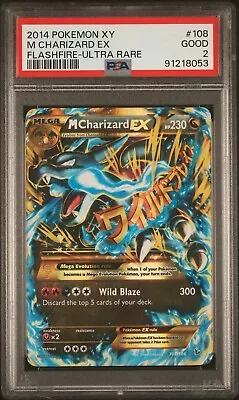 2014 Pokemon Xy Flashfire 108 Mcharizard Ex Ultra Rare • $175