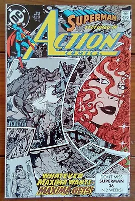 £8.99 • Buy Action Comics 645, Superman, 1st Maxima, Dc Comics, September 1989, Fn+