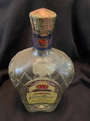 1970 Vintage Collector Bottle Of Seagrams Crown Royal Empty! • $28