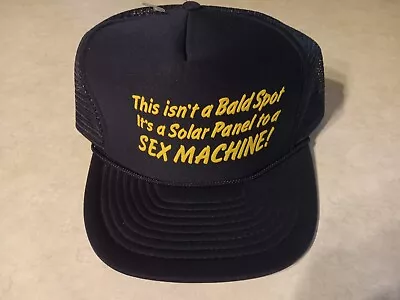 NOVELTY SNAP-BACK CAP With WITTY (ADULT) EMBROIDERY -  This Isn't A Bald Spot... • $5.99