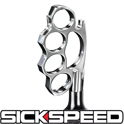 Chrome Shift Knob For Manual Short Throw Gear Knuckle Buster Shifter 10x1.25 K61 • $27.95