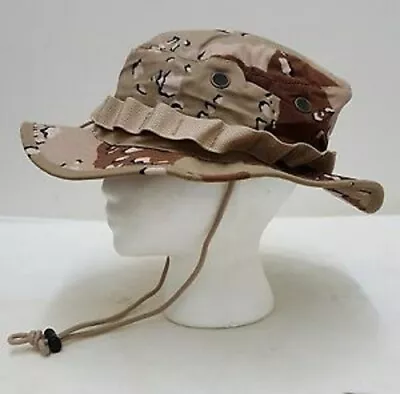 Military Style 6-Color Choc Chip Boonie Hat-NEW • $9.24