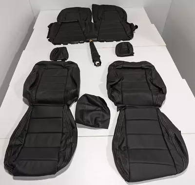 For Ford Mustang Coupe 2015-2023 Leather Interior Seat Covers Black DH116 • $699