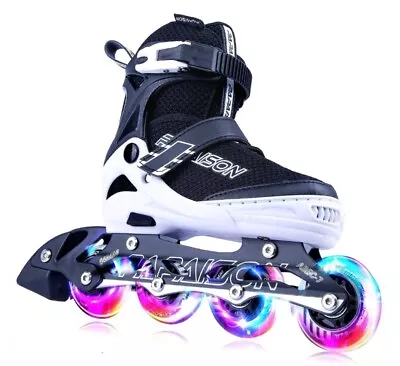PAPAISON Adjustable Inline Skates For Kids And Adults With Full Light Up Wheels  • $40