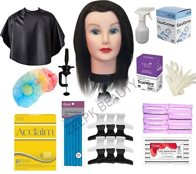 $119.99 • Buy Perm Hair Kit - Student Practice Kit For Beauty And Cosmetology School DIY Home 