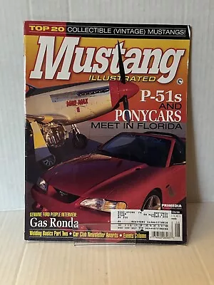 Mustang Illustrated August 1998 Volume 13 NO 5 • $3.99