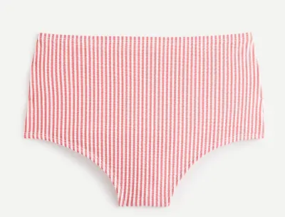 J.Crew L54301 Women's High Waisted Seersucker Bikini Bottom Size Large • $42.88